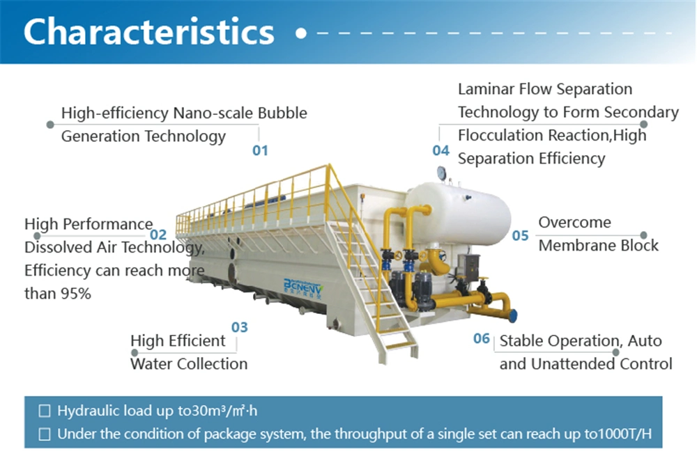 Daf Tank Dissolved Air Flotation System for Industrial Waste Water Treatment